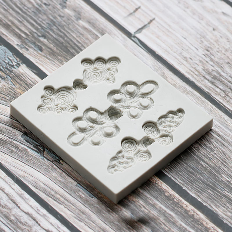 DIY nudo chino cheongsam botón modelado líquido molde de silicona fondant arcilla cerámica suave epoxi molde decorativo