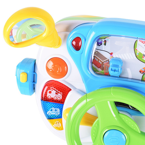 Baoli 1712 music simulation cab baby multi-function game table 1-3 years old enlightenment steering wheel learning table