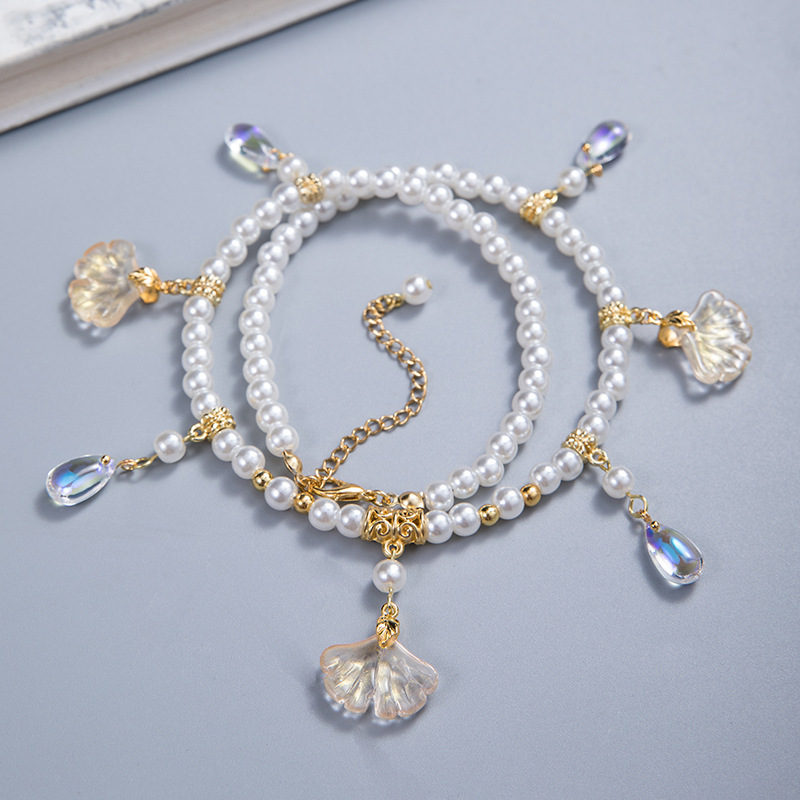 Ancient Style Han Dynasty Yingluo Tang Style Soft Yingluo Cheongsam Necklace Women's Retro Fairy Ancient Costume Accessories Han Element National Style