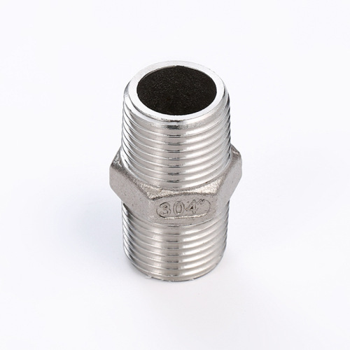 304 stainless steel external wire connector, stainless steel hexagonal wire, stainless steel threaded external wire connector 4 points 6 points