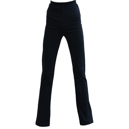 Women's Dance Trousers, Straight Leg Micro-Flare Gymnastics Dance Training Aesthetic Yoga Black Clothing