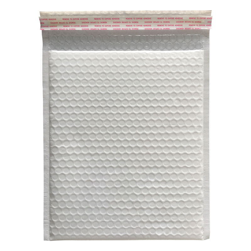 Bolsa de envoltura de burbuja de película nacarada compuesta blanca espuma coextruida engrosada bolsa a prueba de golpes embalaje de ropa bolsa de autosellado