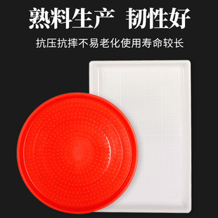 Oversized chicken open plate chicken feed plate chicken duck goose chicken feeding plate square plate round tray
