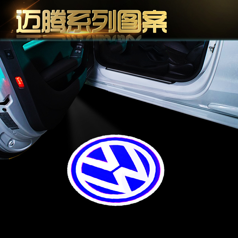 Adecuado para Volkswagen lámpara de bienvenida lámpara de proyección de cristal Magotan Sagitar Tiguan Touan canción tourui lingdu Passat