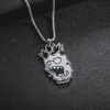 Cartoon universal necklace hip-hop style, accessory suitable for men and women stainless steel, 2022 collection, European style, wholesale