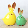 Ceramics, modern and minimalistic jewelry, decorations, rabbit, Chinese style