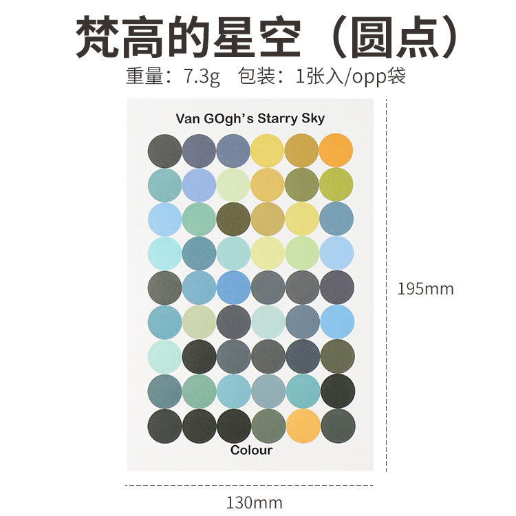 Cielo estrellado de Van Gogh (puntos)