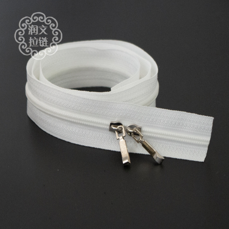 No. 3 quilt cover zipper double head home textile quilt cover pillow pillow bleached zipper factory wholesale white zipper finished product No. 3 quilt cover zipper double head home textile quilt cover pillow pillow bleached zipper factory wholesale white zipper finished product