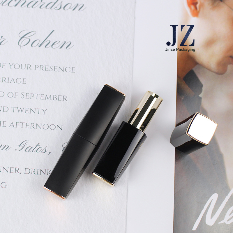 进泽 方形磨砂 斜口11.1mm磁吸口红管唇膏管 热灌直灌 空管包材