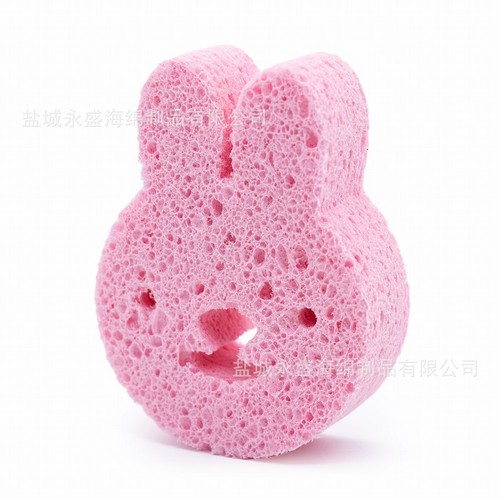 Manufacturer of wood pulp cotton baby bath sponge, face wash sponge, cartoon special-shaped wood pulp sponge