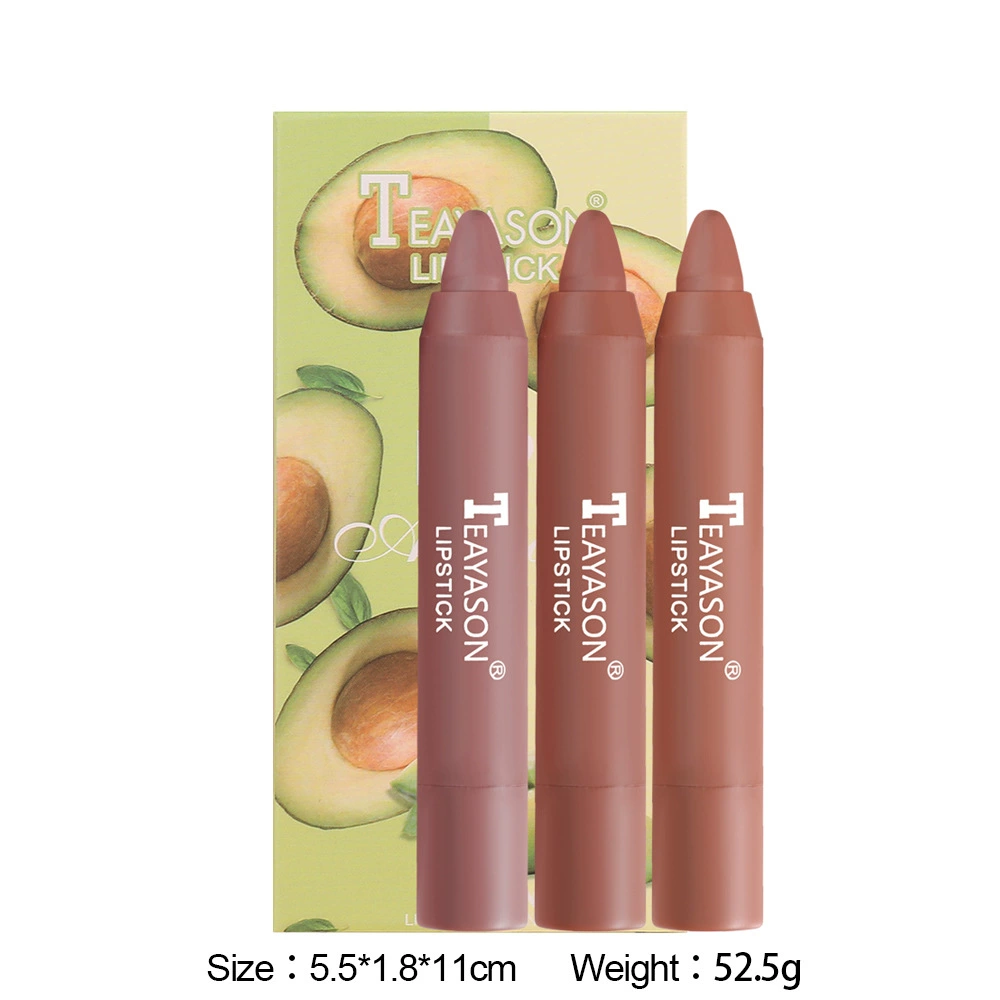 Набор карандашей для губ Lip Crayon Set Teayason, 3 шт. карандаши для помады и праймера, полупрозрачное нанесение, матовая отделка