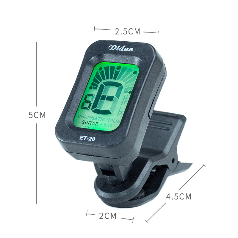 Folk Guitar Tuner Ukulele bajo violín sintonizador SINTONIZADOR DE ET-20 sintonizador electrónico