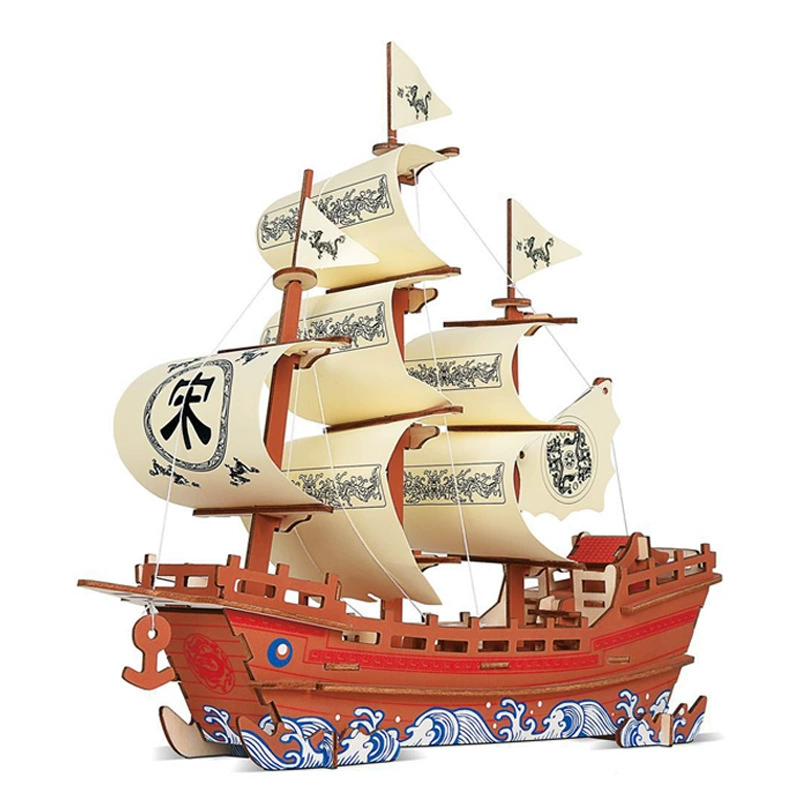 Деревянная головоломка с лазером, трёхмерная умная игрушка, handmade, в 3D формате