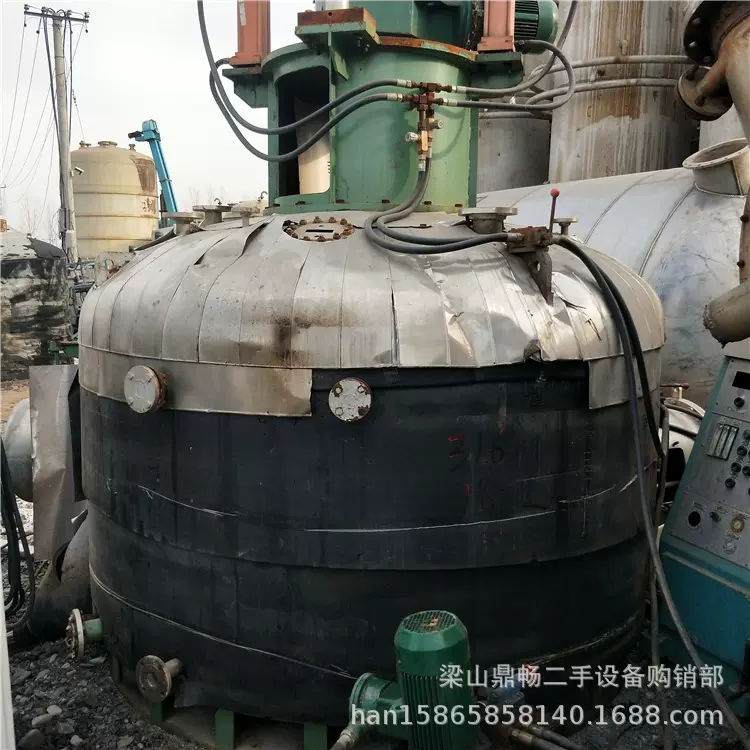 供应二手盘管反应釜设备 化工8吨二手反应釜 钛材反应釜价格