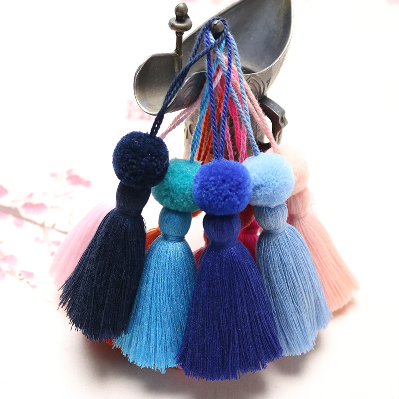 sp线串毛球流苏挂穗diy 多色可选服饰辅料手工吊穗工厂现货穗子