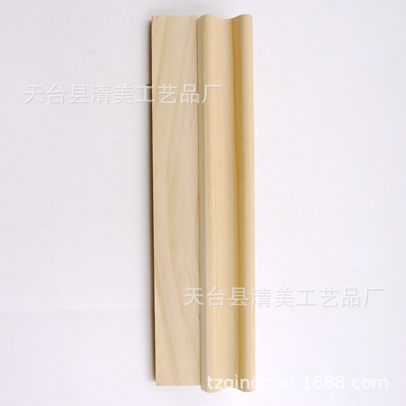 Decorativo de madera de pino de madera tira de madera Inglés carta base adornos