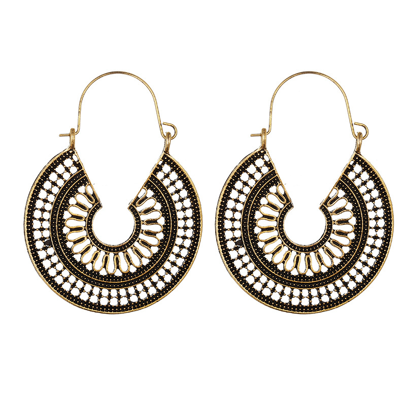 Bohemio retro hueco de metal pendientes transfronterizos e-commerce Amazon eBay joyas para mujeres