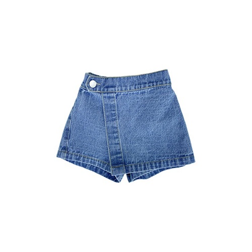 Girls' denim shorts summer wear breathable children's skirt pants casual pants outer wear foreign style 5515