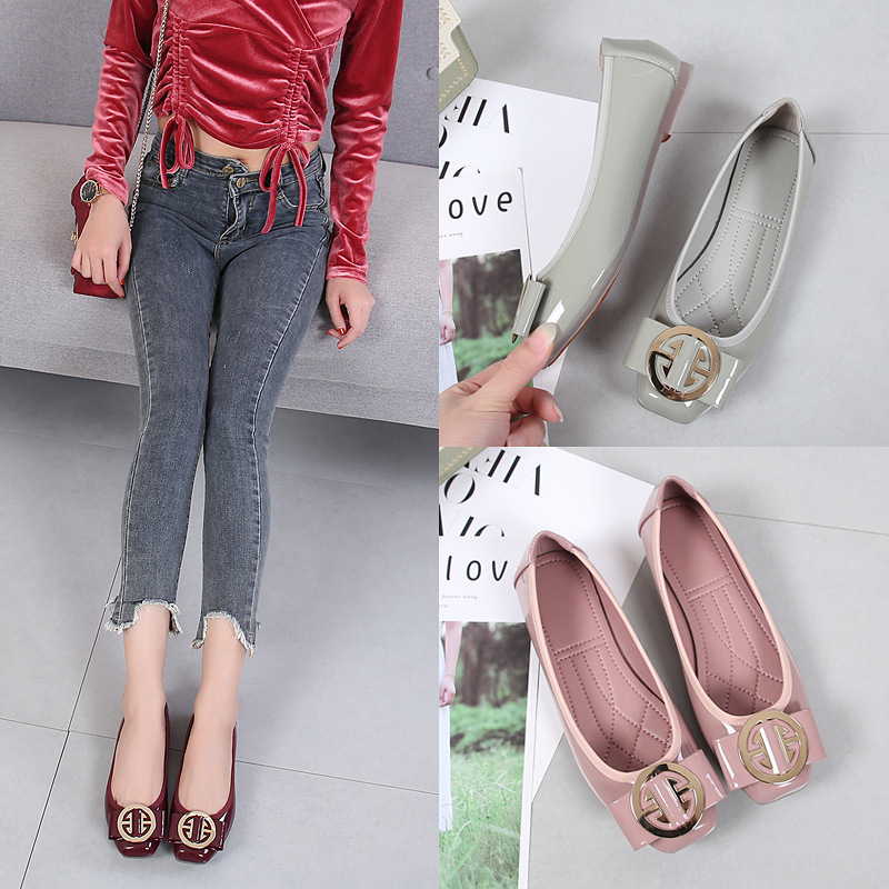 Cross-Border Exclusive Supply of 2026 New Model Women's Single Shoes, Square-Toe Soft-Soled Ballet Flats, Large Size Women's Shoes 41-44 Cross-Border Exclusive Supply of 2026 New Model Women's Single Shoes, Square-Toe Soft-Soled Ballet Flats, Large Size Women's Shoes 41-44