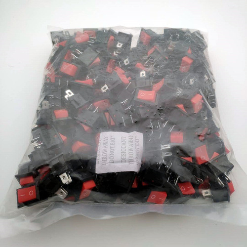 Two-legged small square switch, boat-shaped power supply, square off-duty small home power switch, chain saw flameout switch