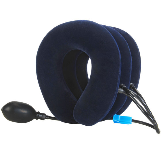 Inflatable household full fleece three-layer cervical traction instrument cervical cervical neck protection neck brace massager