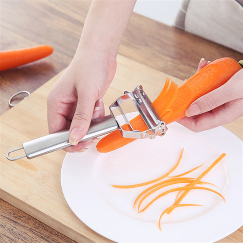 Stainless steel fruit vegetable potato grater grater slicer scraper three-in-one double-head plane manufacturer
