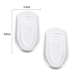 Прозрачные силиконовые напяточники, износостойкий амортизирующий невидимый массажер, стельки, прямая поставка с фабрики, увеличенная толщина