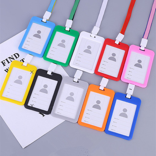 Lanyard for name badge Double-sided badge holder Exhibition sign Work card Bus access control Factory sign Employee hanging badge Badges