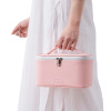 Polyurethane handheld cosmetic bag for traveling, cute organizer bag