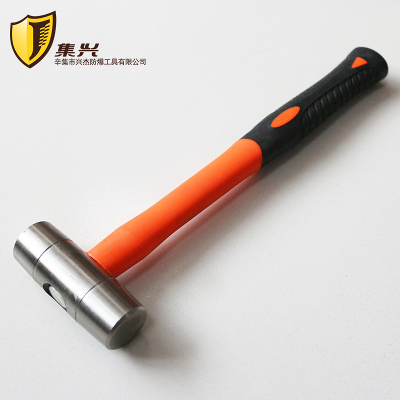 不锈钢双面锤圆鼓锤1p2p2.5p3p模具安装锤不锈钢圆鼓锤防磁