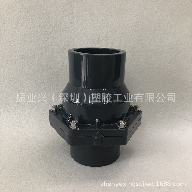 UPVC 翻板式止回阀 插管式止回阀 板式逆止阀 国标 PVC板式单向阀