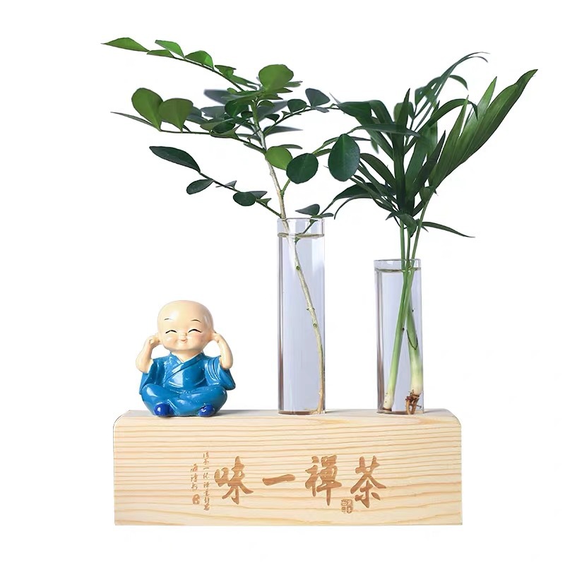 东莞厂家供应创意水培木架实木底座 玻璃花瓶摆件木配件 可批发