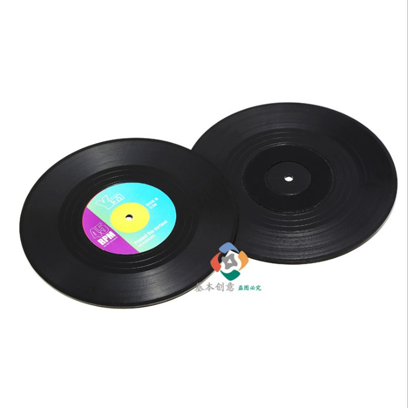 Продавцы виниловых дисков подстаканники ретро CD нескользящая теплоизоляционная подушка Ретро виниловые подставки под винил производитель