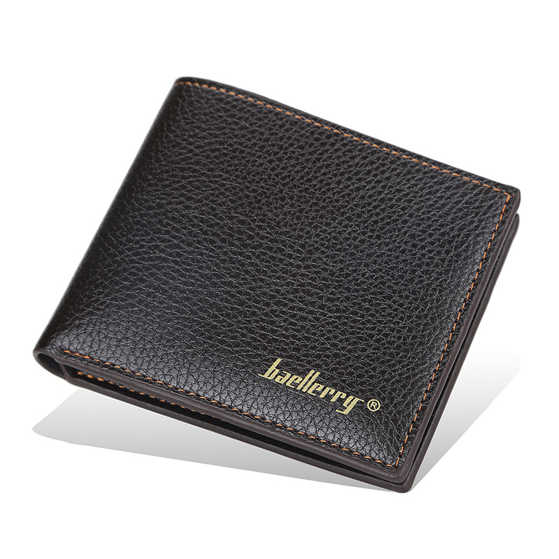 Cartera Corta para Hombre de PVC, Ultraligera y Resistente al Desgaste, para Uso Diario