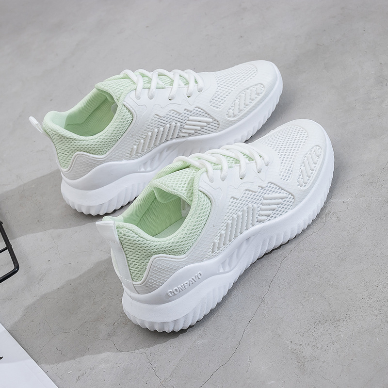 Otoño 2020 celebridad de internet nuevos zapatos blancos de las mujeres transpirable versátil casual zapatilla de deporte de las mujeres ins estudiante zapatillas moda