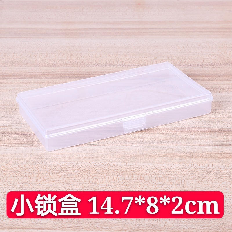 Small Rectangle Transparent Plastic Fishing Accessories Jewelry Parts Screws Hardware Tools Notebook Storage Box 
