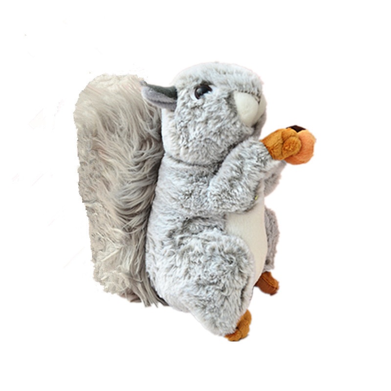 Lindo simulación animal conejito de peluche de juguete muñeca de ardilla para niños muñeca de ragdoll regalo de cumpleaños al por mayor