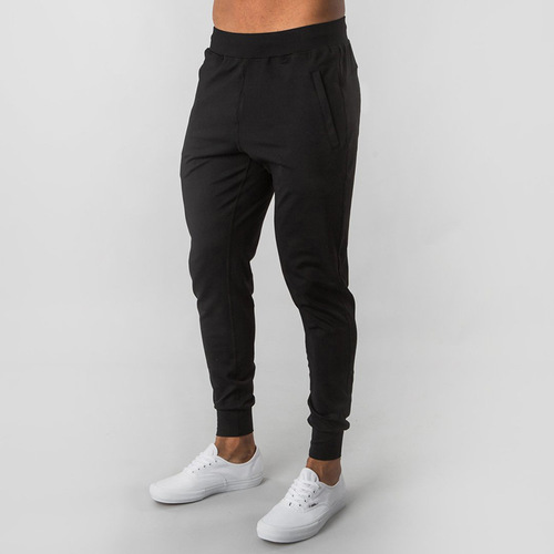 Men's Muscle Leggings, Elastic Cotton Tapered Fitness Training Running Pants for European and American Style