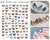 New Butterfly Nail Patch Flower Cross-border E-commerce Spring Glipper INS Butterfly Nail Patch Flower WG231-240