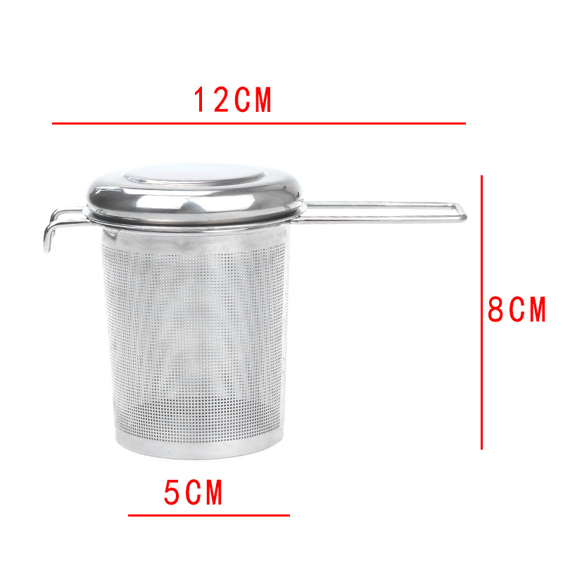 Suministro directo de fábrica fabricante de té 304 colador de té de acero inoxidable simple plegable juego de té binaural accesorios gran cantidad en stock
