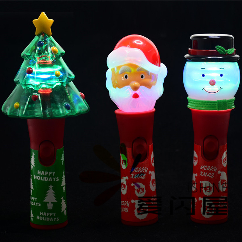 圣诞节儿童发光玩具 节日活动发光棒地摊夜市发光玩具led闪光棒球|ms