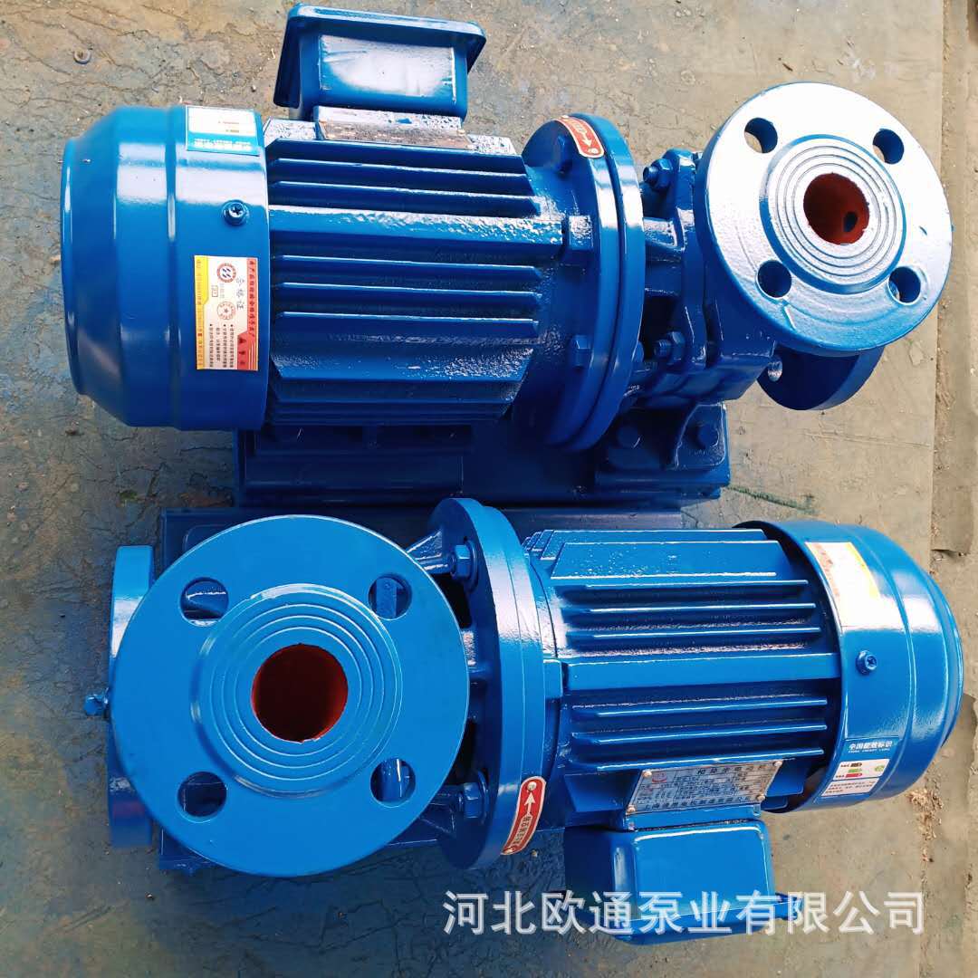 欧通现货供应  立式管道泵 热水循环is清水离心泵 卧式离心管道泵