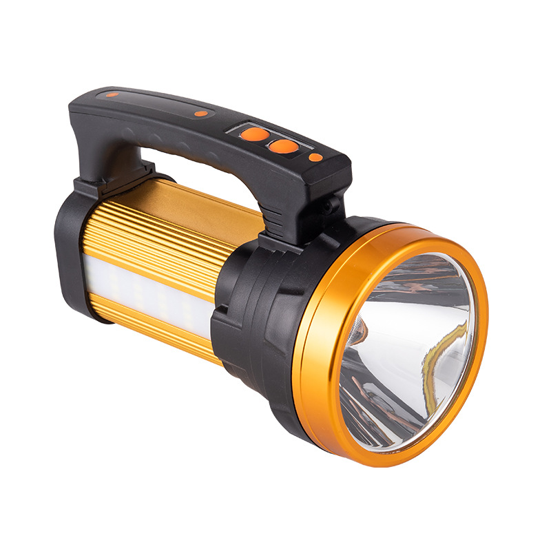 Transfronterizo LED de alta potencia de la noche pesca fuerte Luz Portátil lámpara al aire libre recargable linterna de largo alcance de emergencia portátil reflector