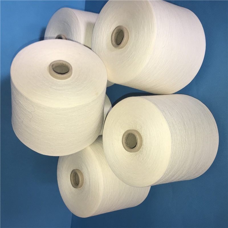 26支赛络纺精梳涤棉纱包漂染 机织用CVC50/50赛络纺涤棉AB纱 26S
