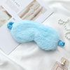 Cute cartoon silk demi-season sleep mask, plush, eyes protection, wholesale