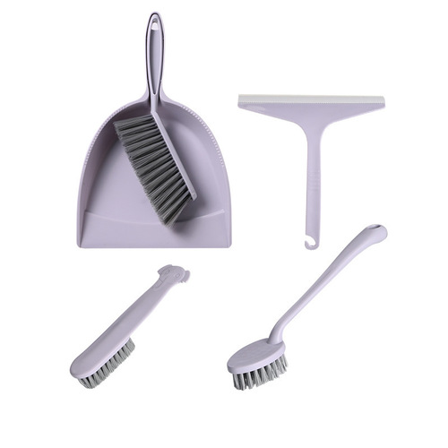 Desktop broom set mini plastic living room study cleaning tools home office dust dustpan brush