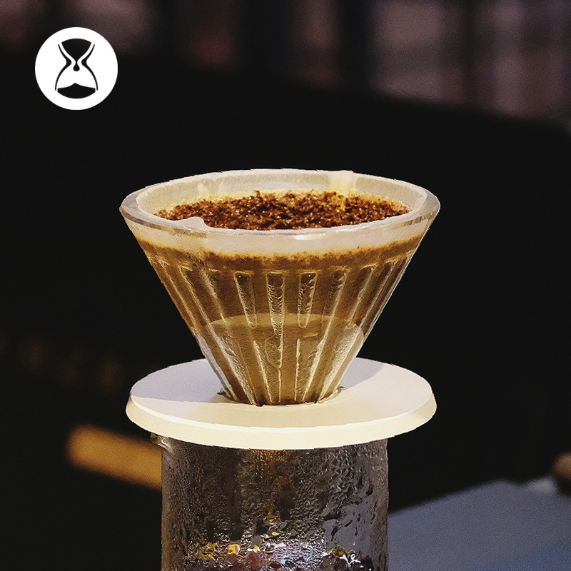 Taimo Glass Ice Pupil Hand Brewing Coffee Drip Filter Cup Household Coffee Pot Coffee Appliance Set Filter