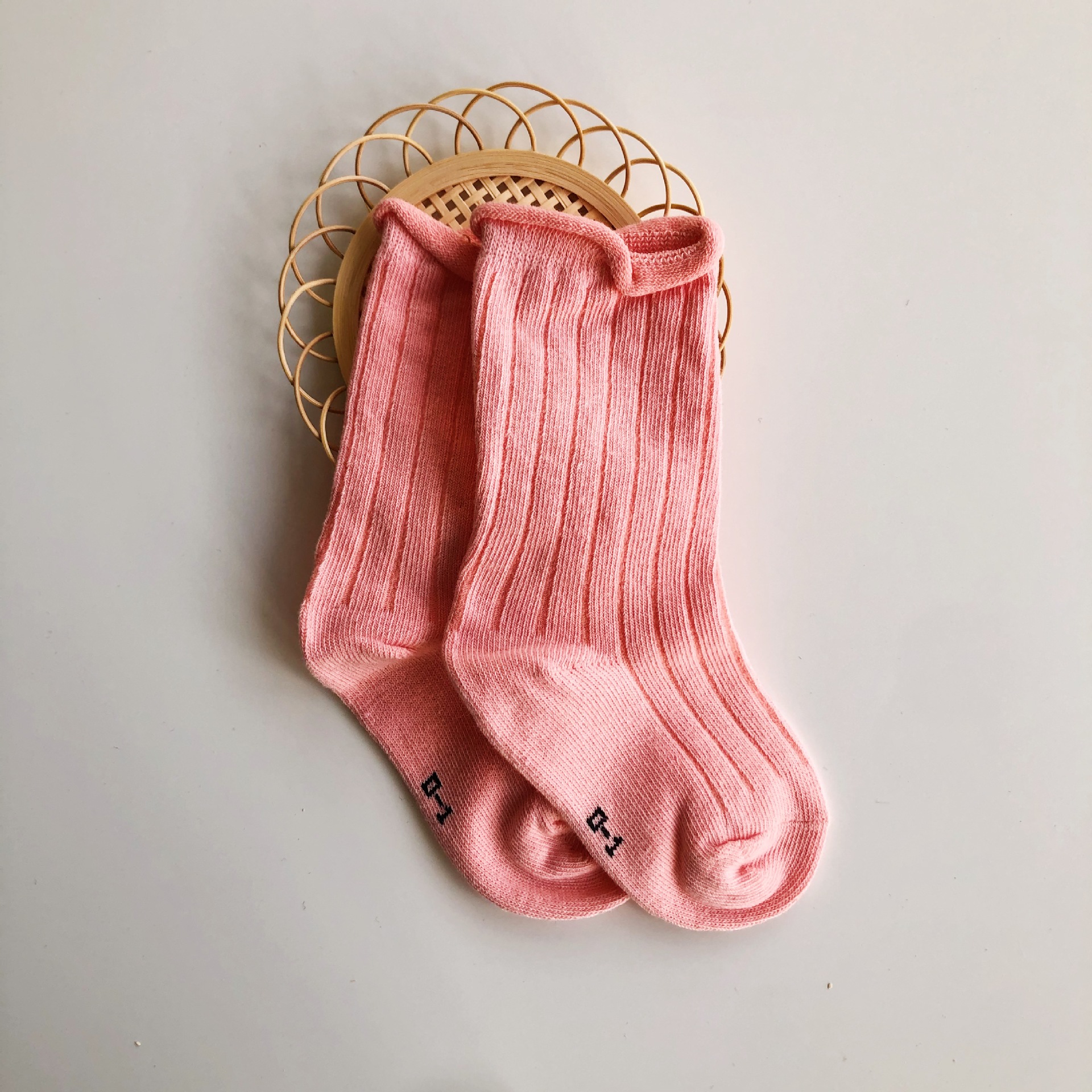 핑크 한국 아기 양말