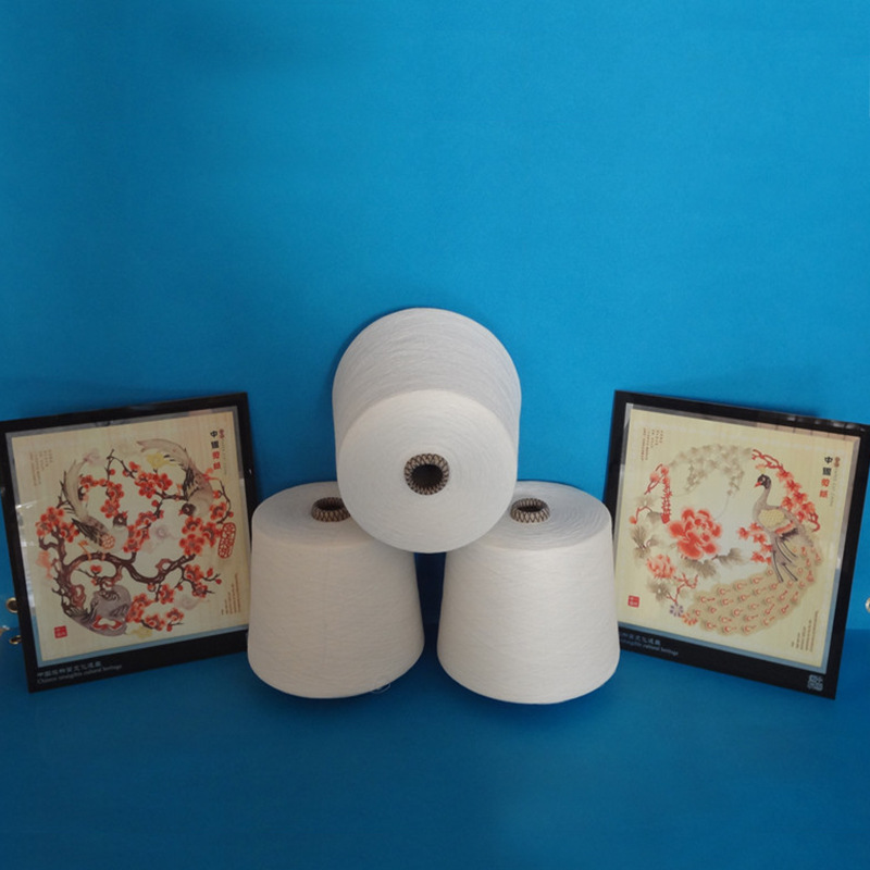 竹节纱32支涤棉竹节纱32支涤棉花式 T65JC35  32S精梳涤棉竹节纱