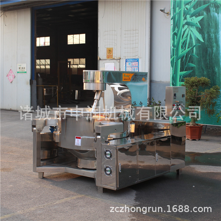 智能控温行星刮底搅拌酱料炒锅 牛肉酱炒制设备 全自动炒酱锅